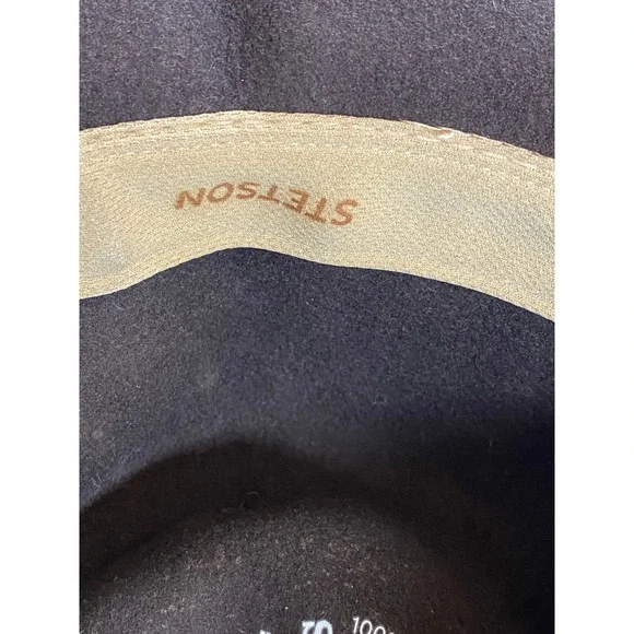 Stetson Crushable Wool Fedora Hat Brown Water Repellent‎ Large Made in USA - Picture 13 of 13